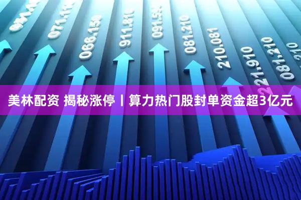 美林配资 揭秘涨停丨算力热门股封单资金超3亿元